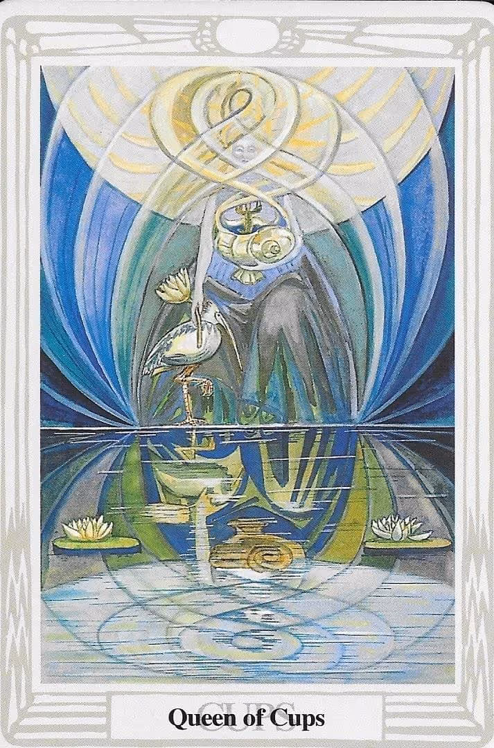 Queen of Cups tarot card from the Thoth deck