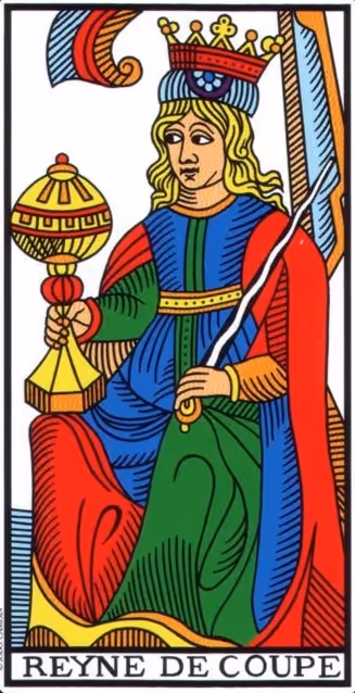 Queen of Cups tarot card from the Thoth deck