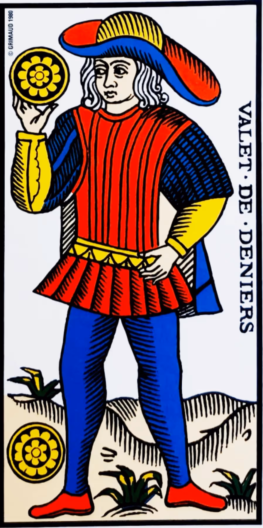 Page and Princess of Disks tarot card from the Thoth deck
