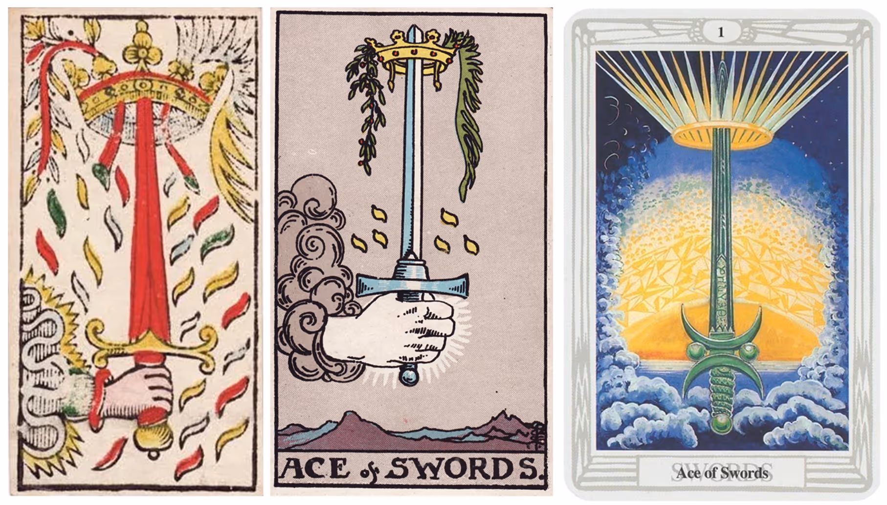 The Ace of Swords (Tarot Triptych)