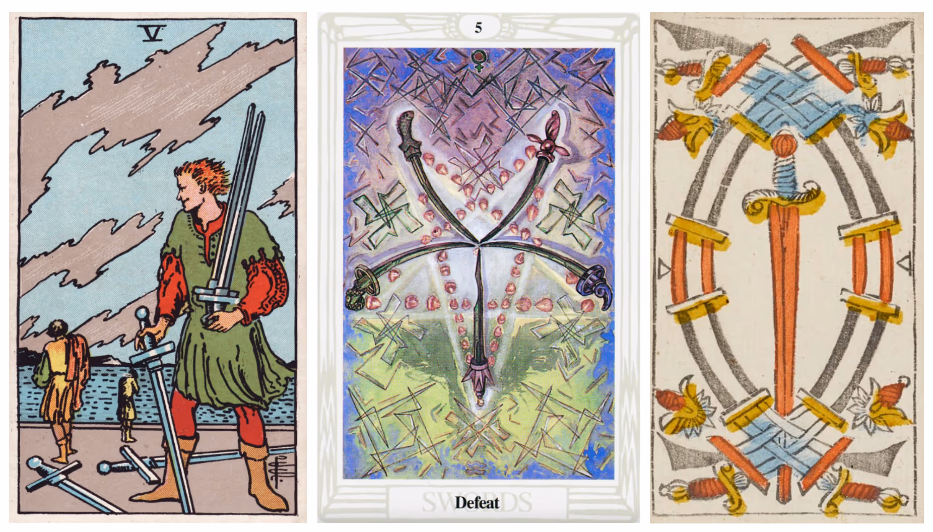Five of Swords (Tarot Triptych)
