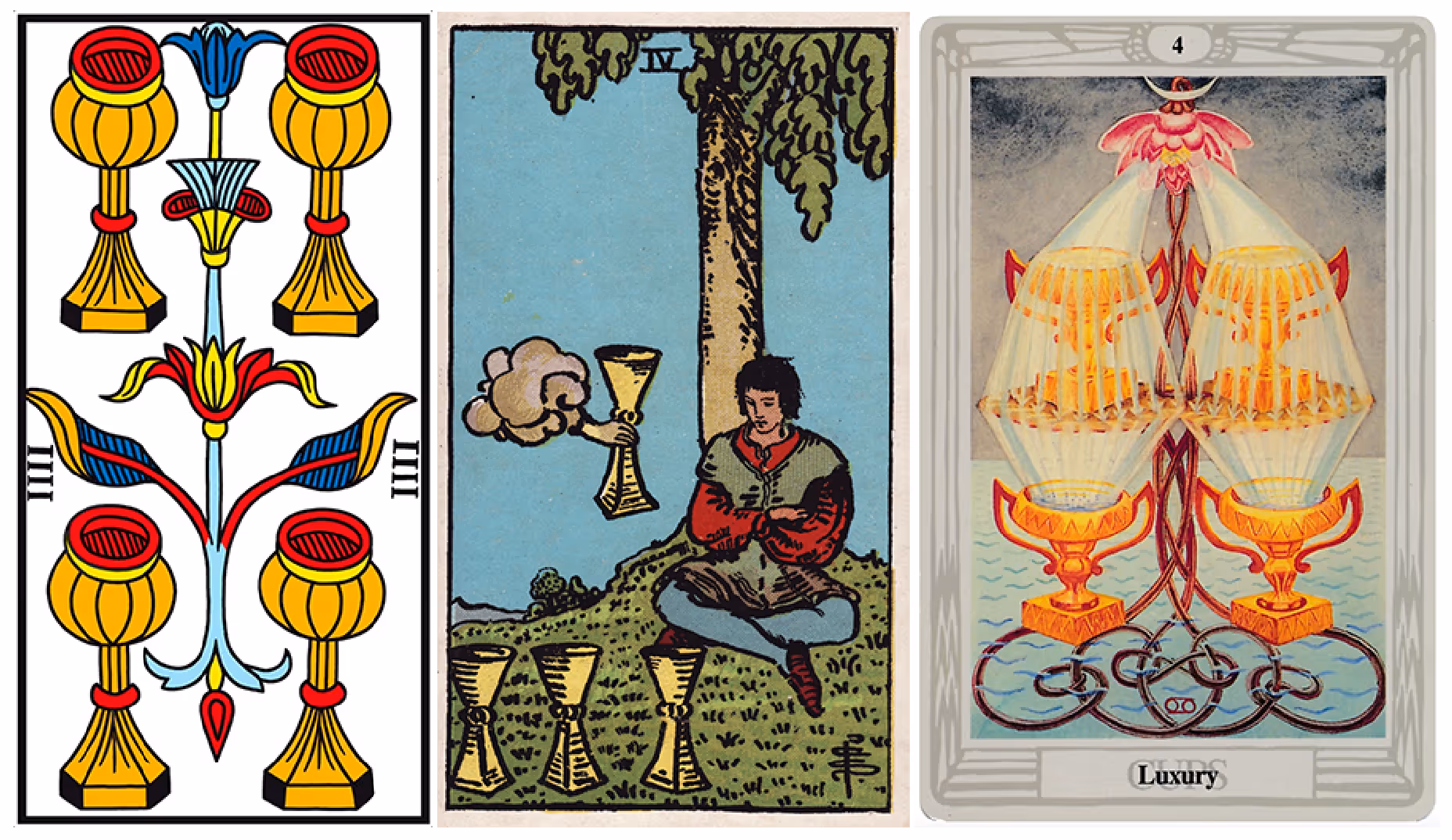 Four of Cups (Tarot Triptych)