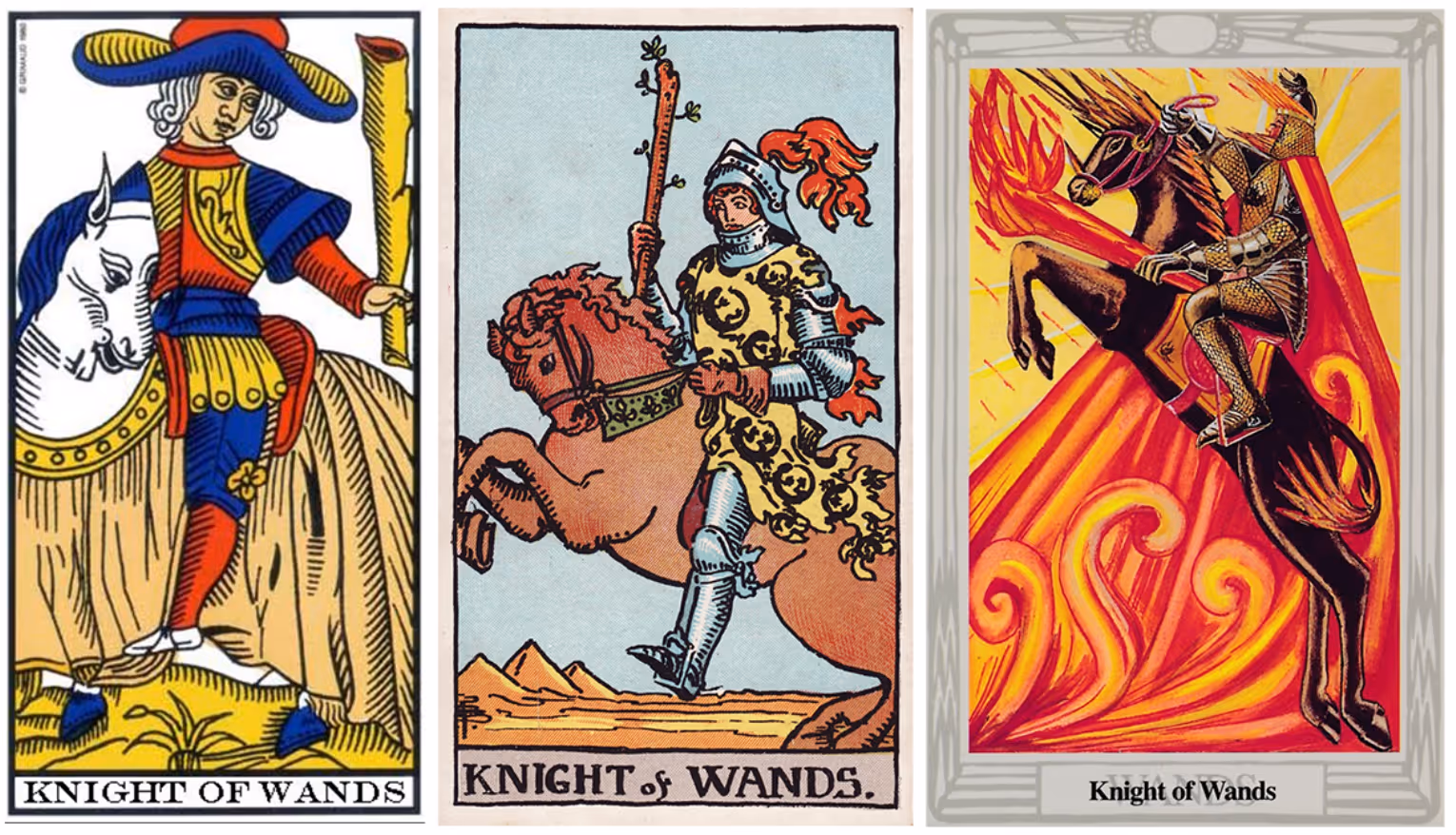 Knight of Wands (Tarot Triptych)