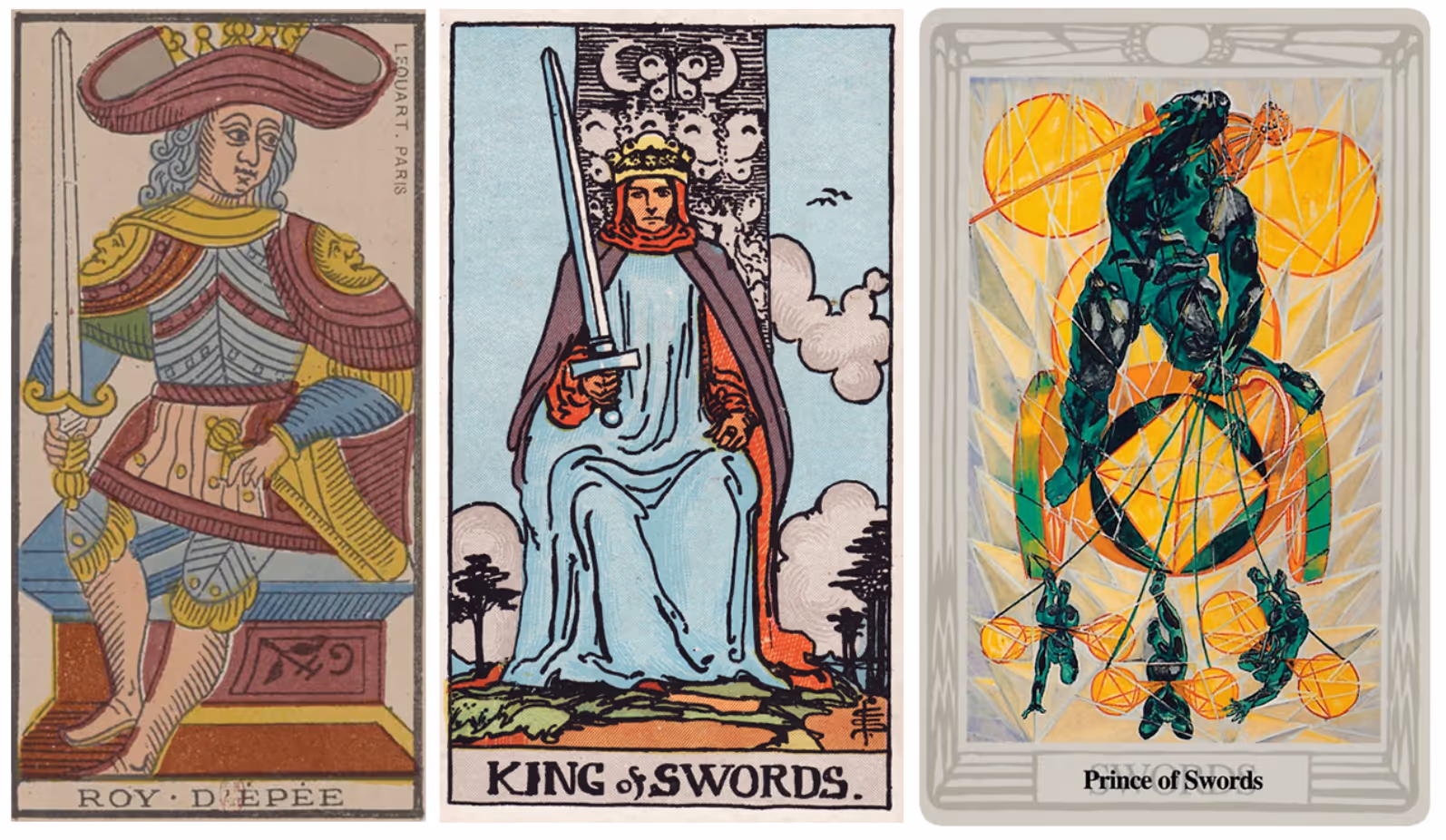 King of Swords (Tarot Triptych)