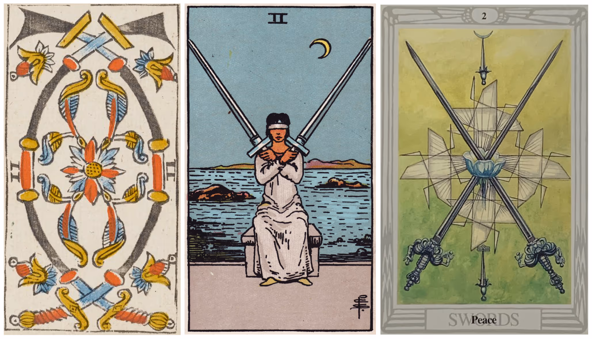 Two of Swords (Tarot Triptych)