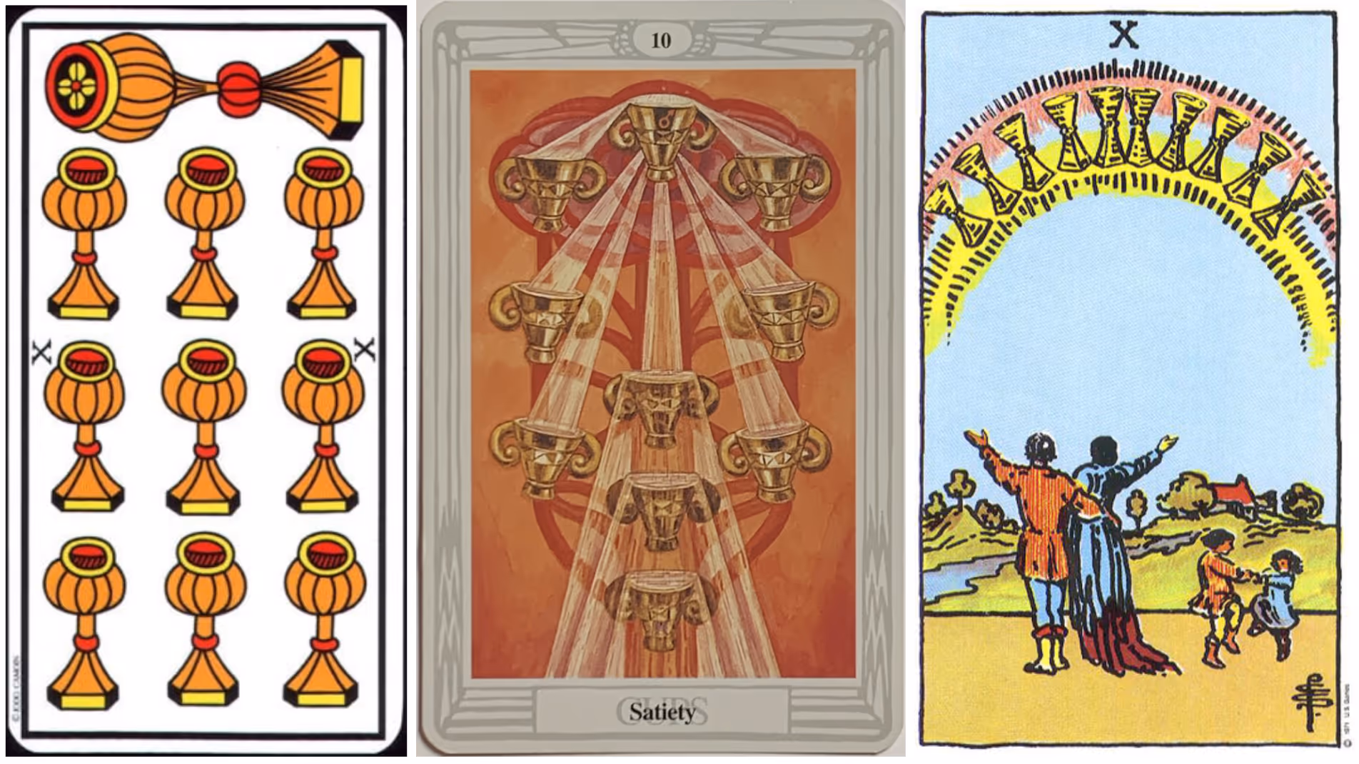 Ten of Cups (Tarot Triptych)