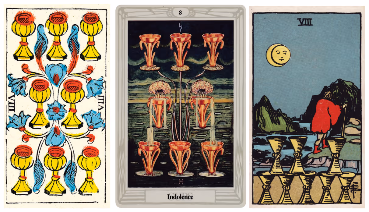 Eight of Cups (Tarot Triptych)