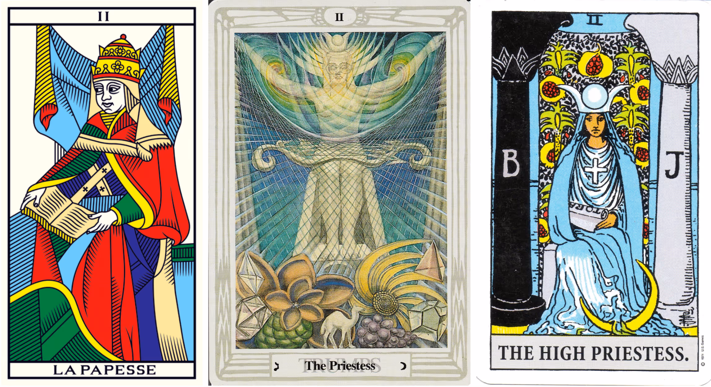 The Priestess (Tarot Triptych)