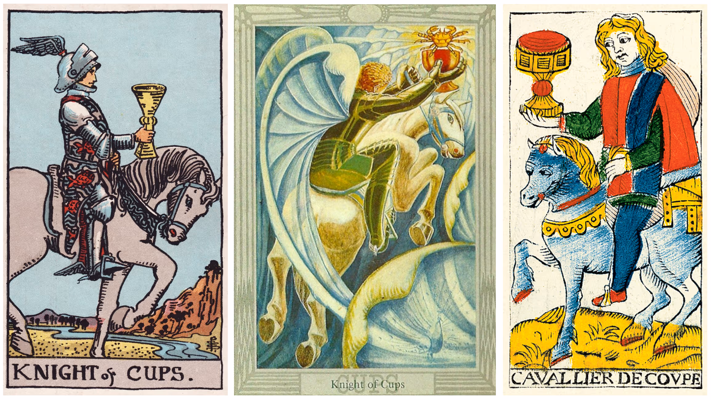 The Knight of Cups (Tarot Triptych)