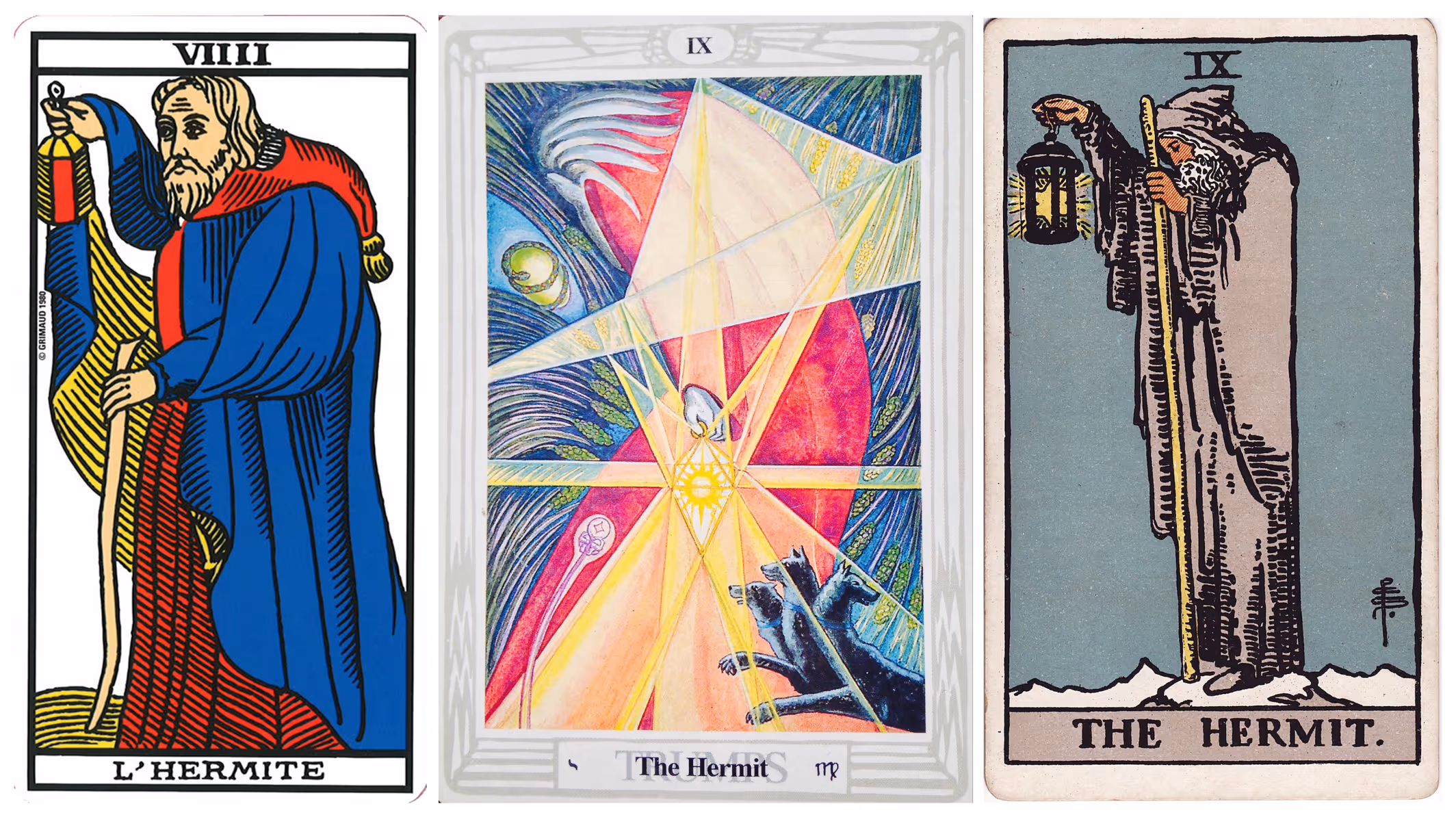 The Hermit (Tarot Triptych)