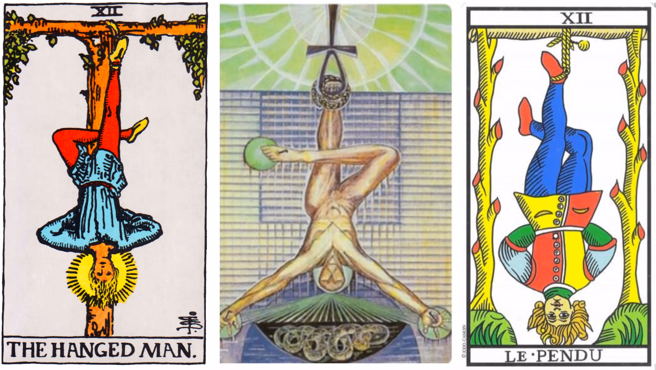 The Hanged Man (Tarot Triptych)