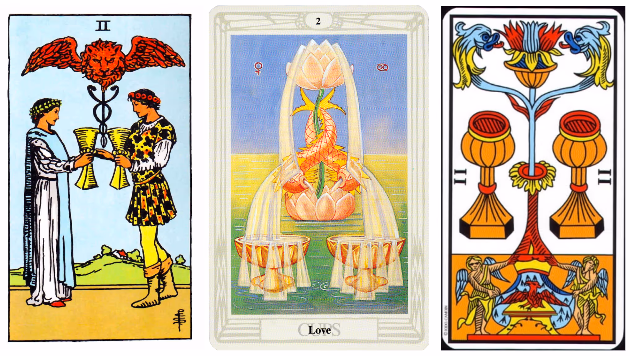 The Two of Cups (Tarot Triptych)