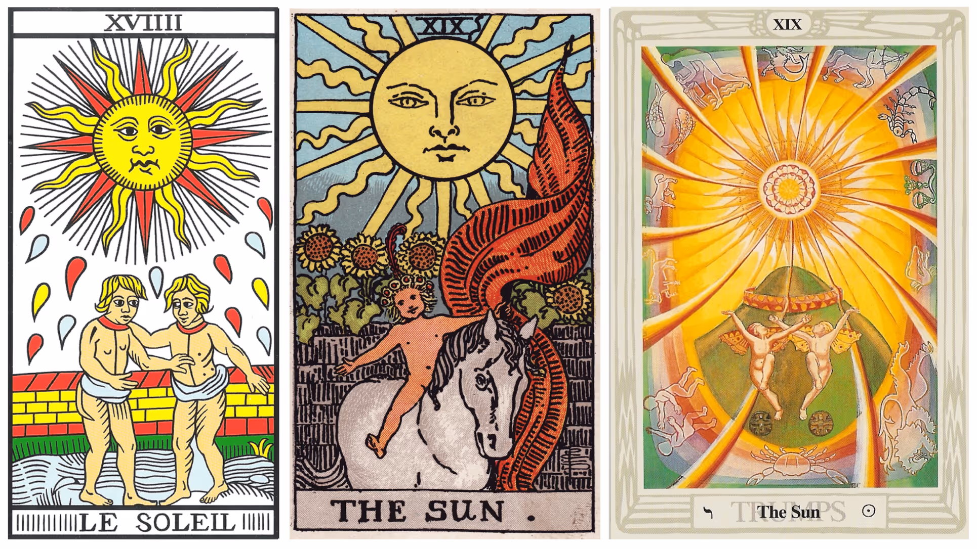 The Sun (Tarot Triptych)