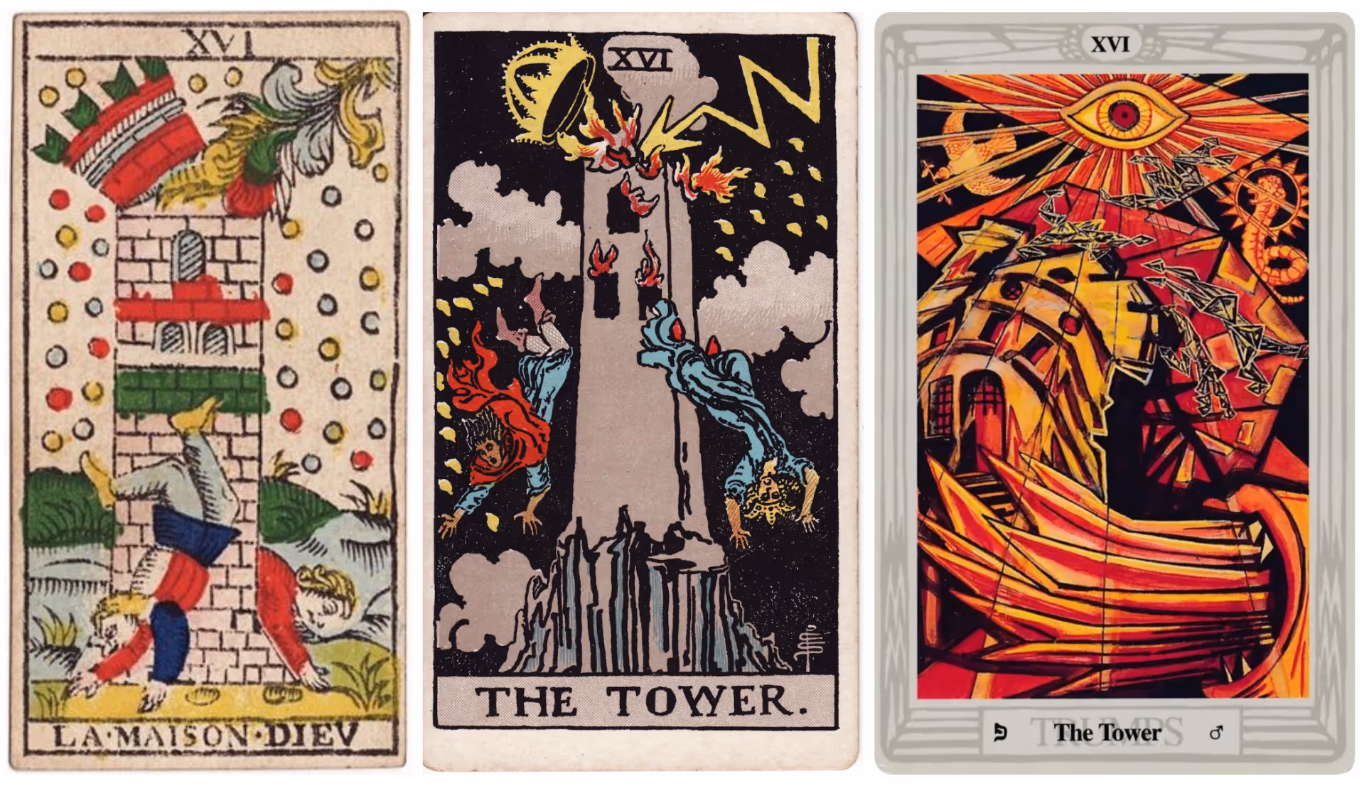 The Tower (Tarot Triptych)