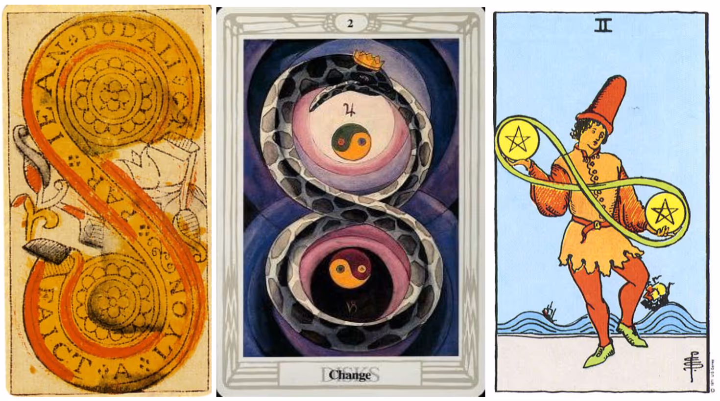 Two of Disks (Tarot Triptych)