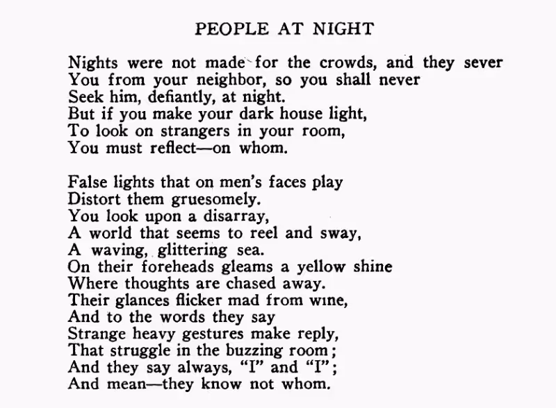 People At Night