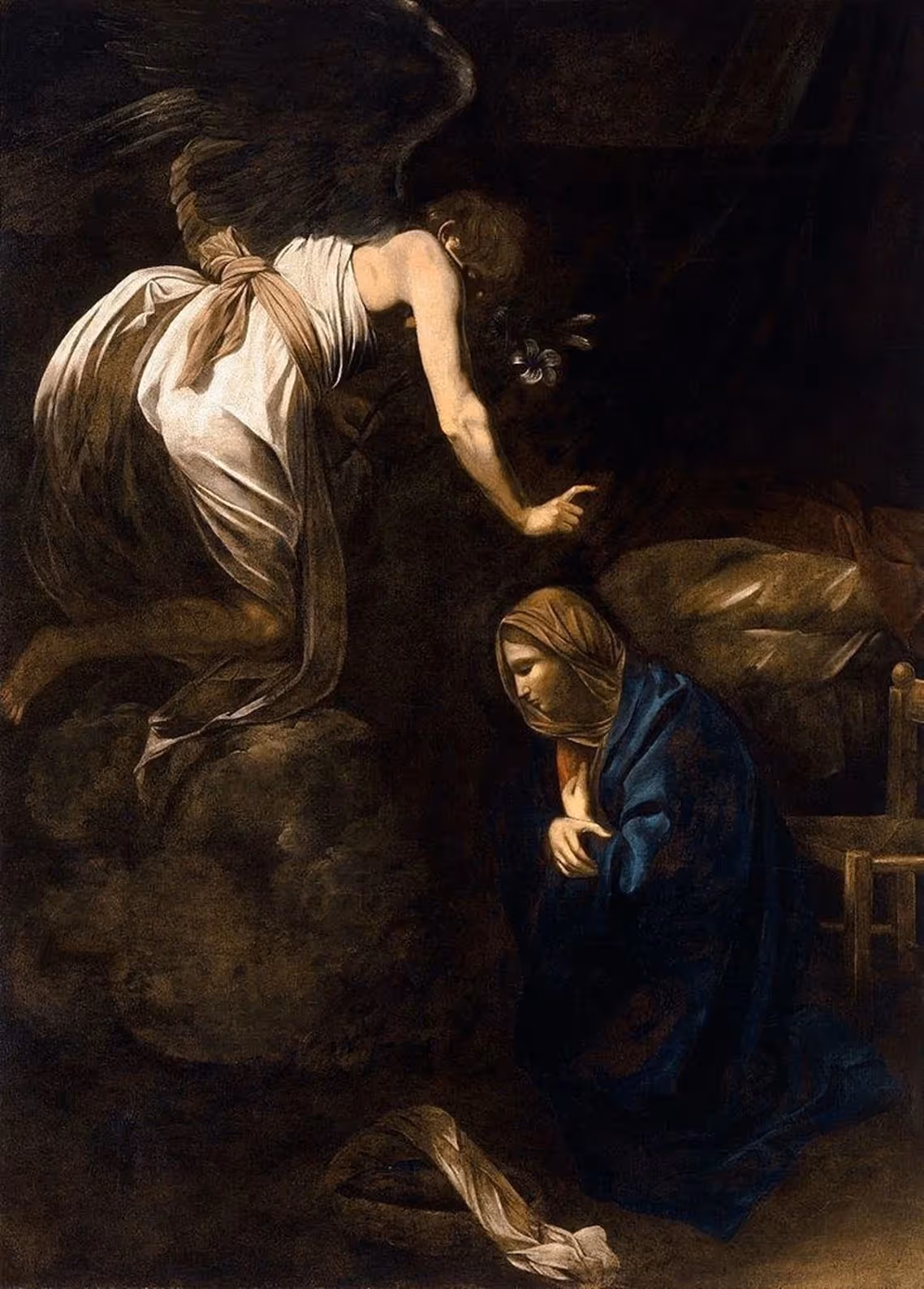 CARAVAGGIO, c.1608. OIL PAINT FROM WOOD TRANSFERRED TO CANVAS