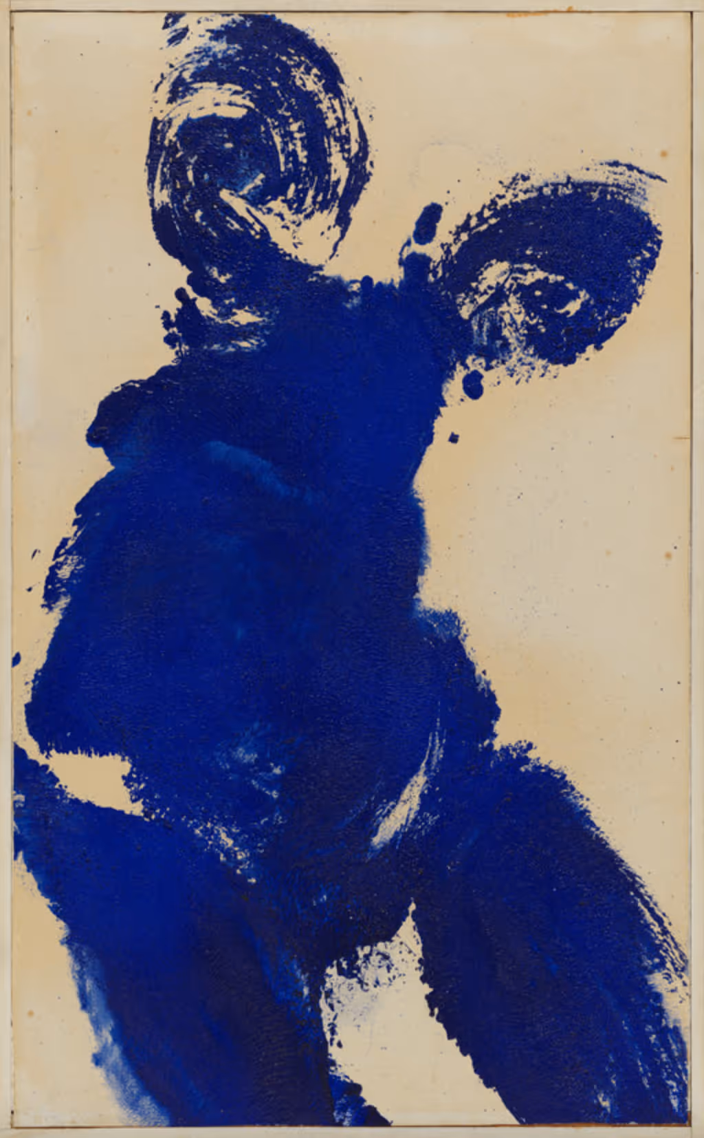YVES KLEIN, 1962. OIL ON PAPER.