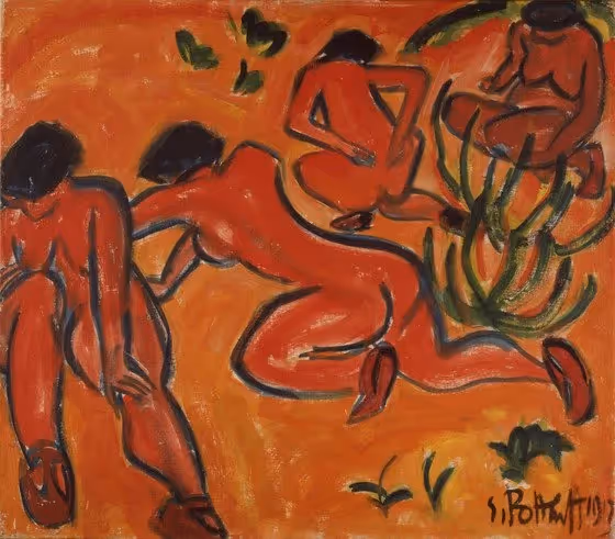 KARL SCHMIDT-ROTTLUFF, 1913. OIL ON CANVAS.