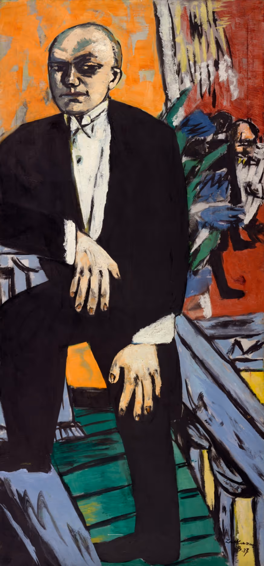 MAX BECKMANN, 1937. OIL ON CANVAS.