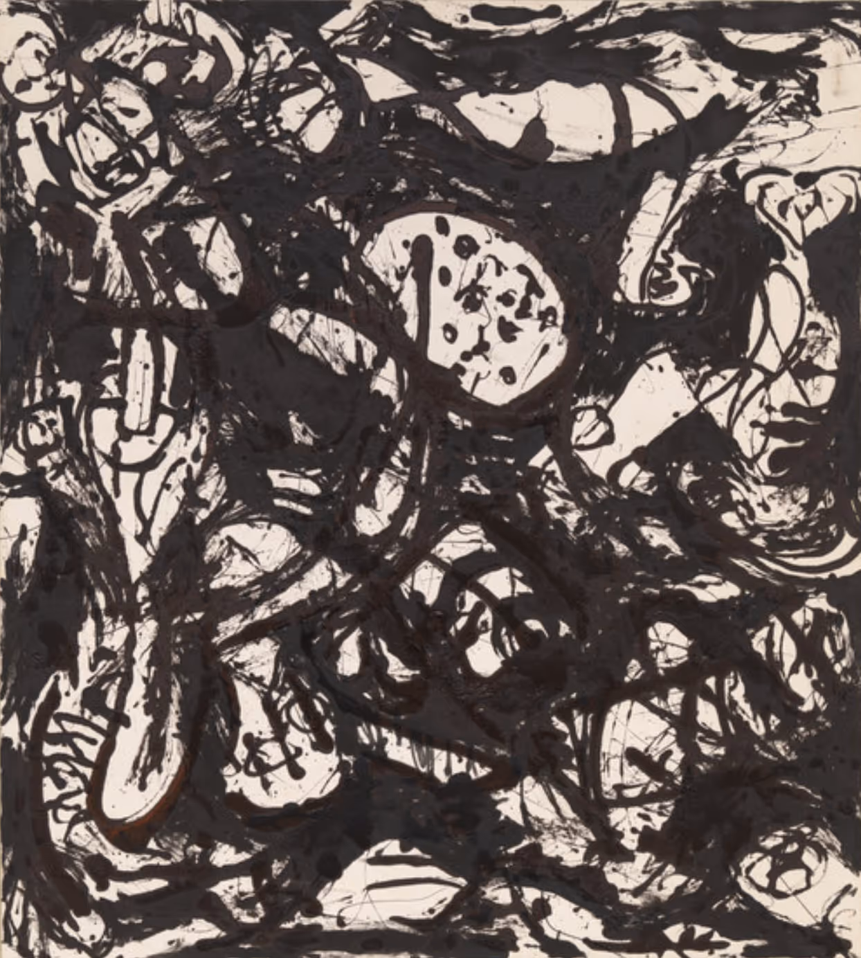 JACKSON POLLOCK, 1951. OIL ON CANVAS.
