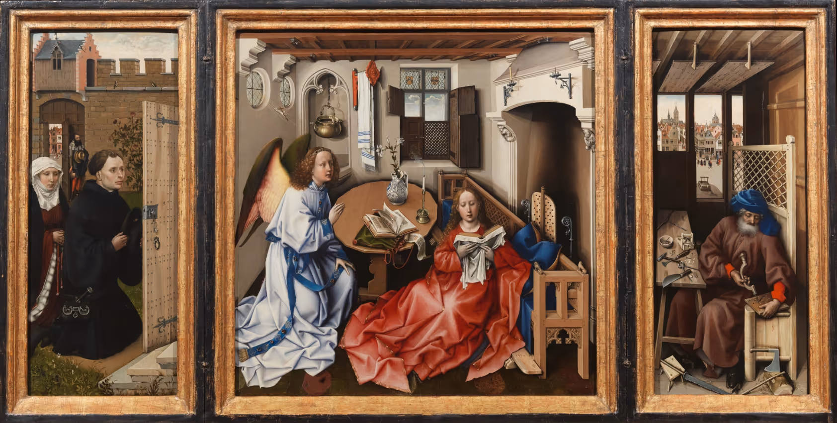 ROBERT CAMPIN, c.1430. OIL ON OAK