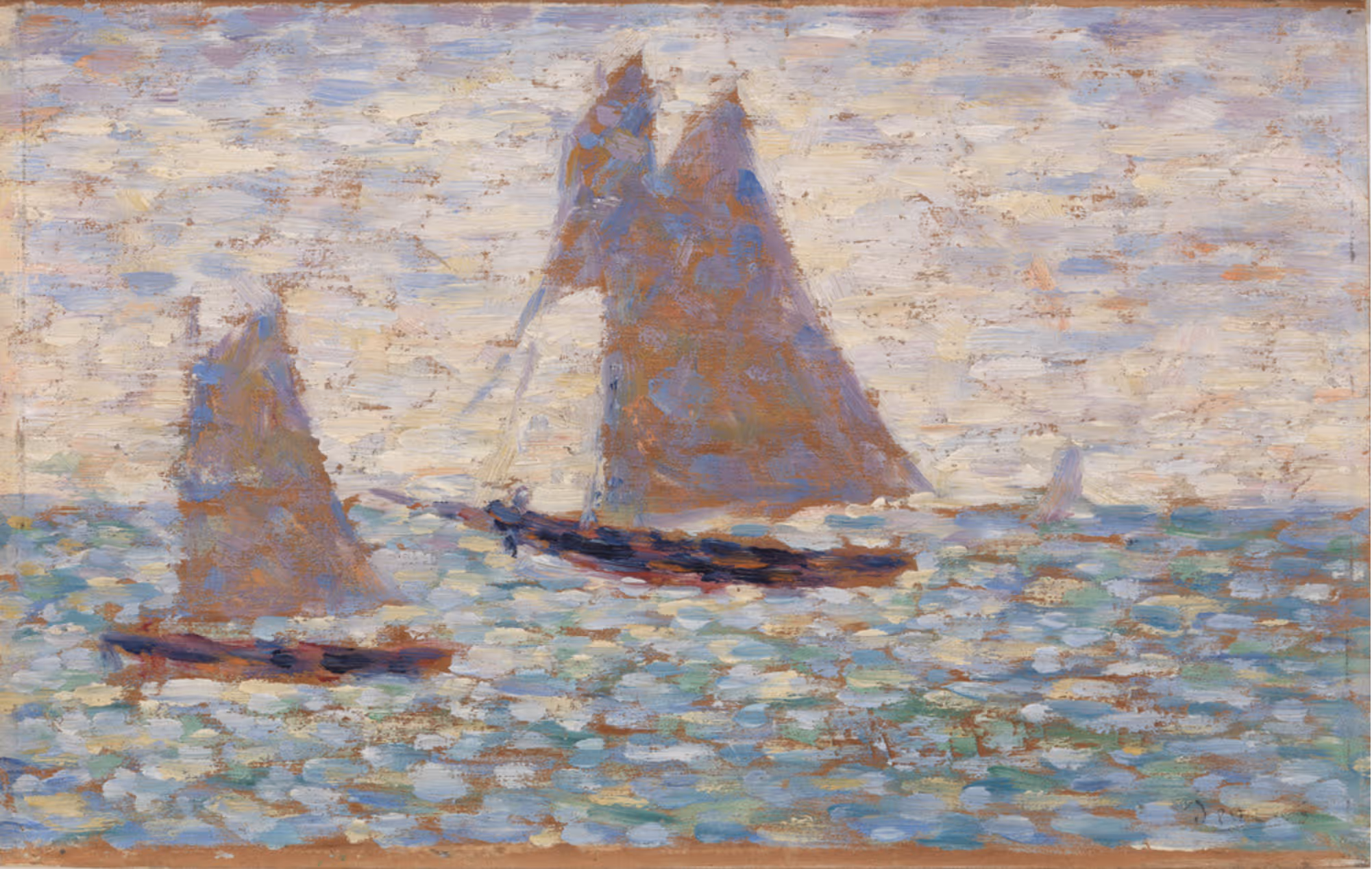 GEORGES SEURAT, 1885. OIL ON PANEL.
