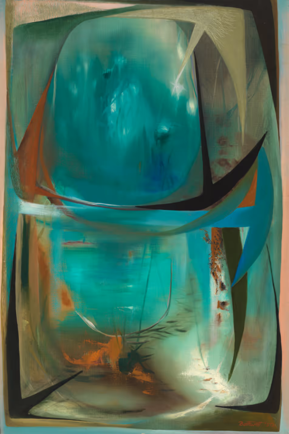 DORA BOTHWELL, 1950. OIL ON CANVAS.