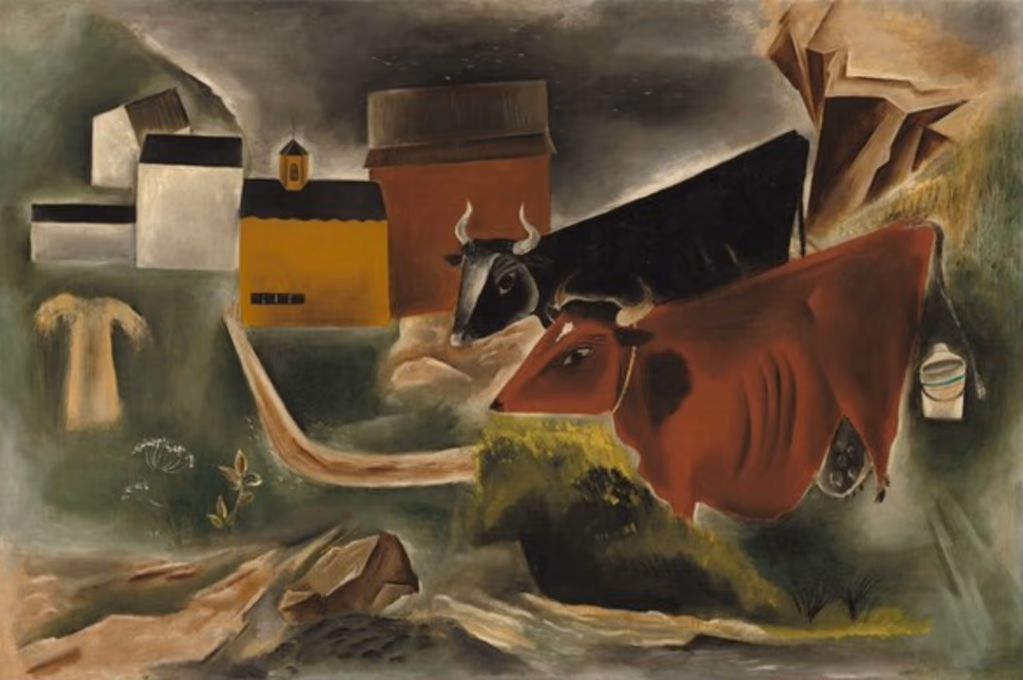YASUO KUNIYOSHI, 1923. OIL ON CANVAS.
