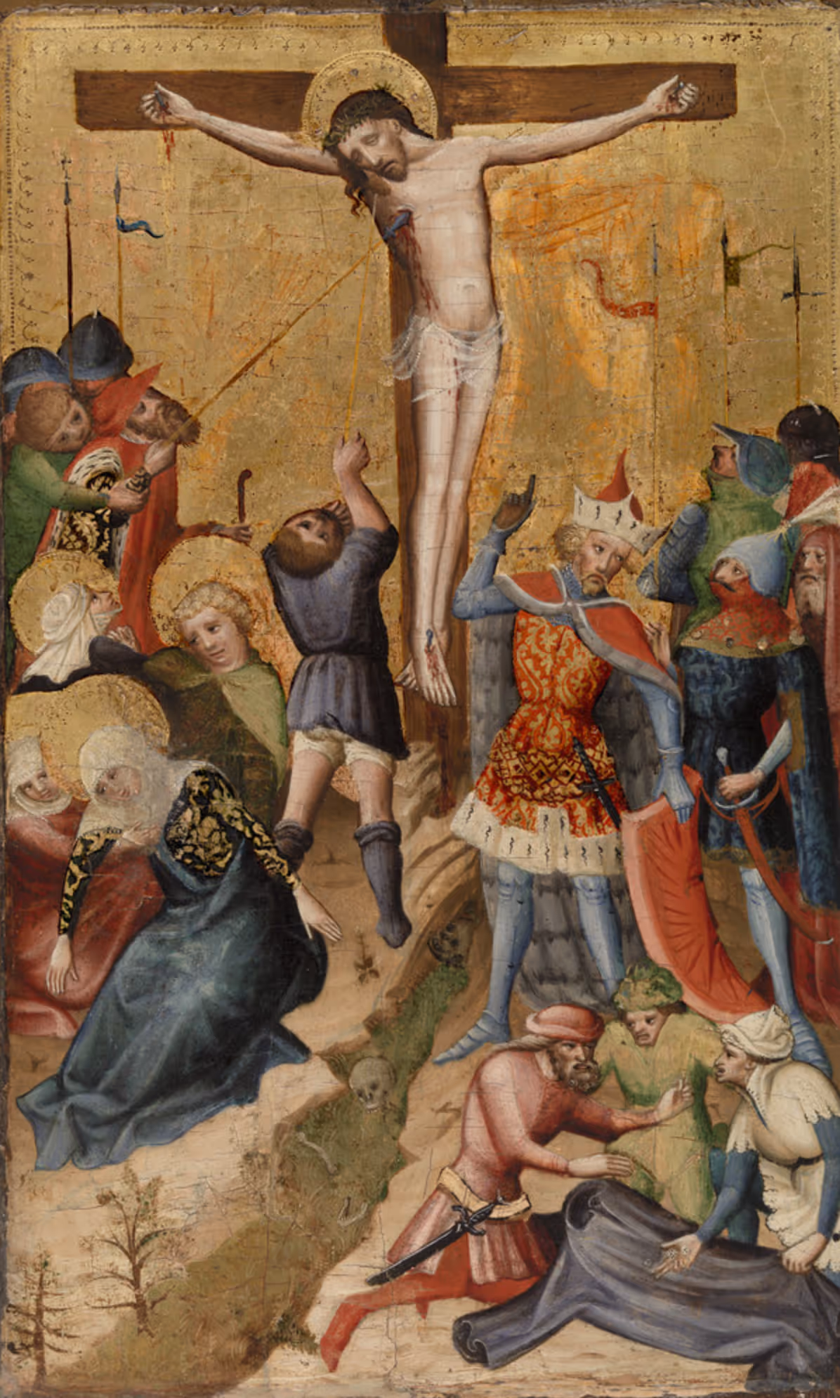 AUSTRIAN MASTER, c.1410. TEMPERA AND GOLD ON WOOD PANEL.