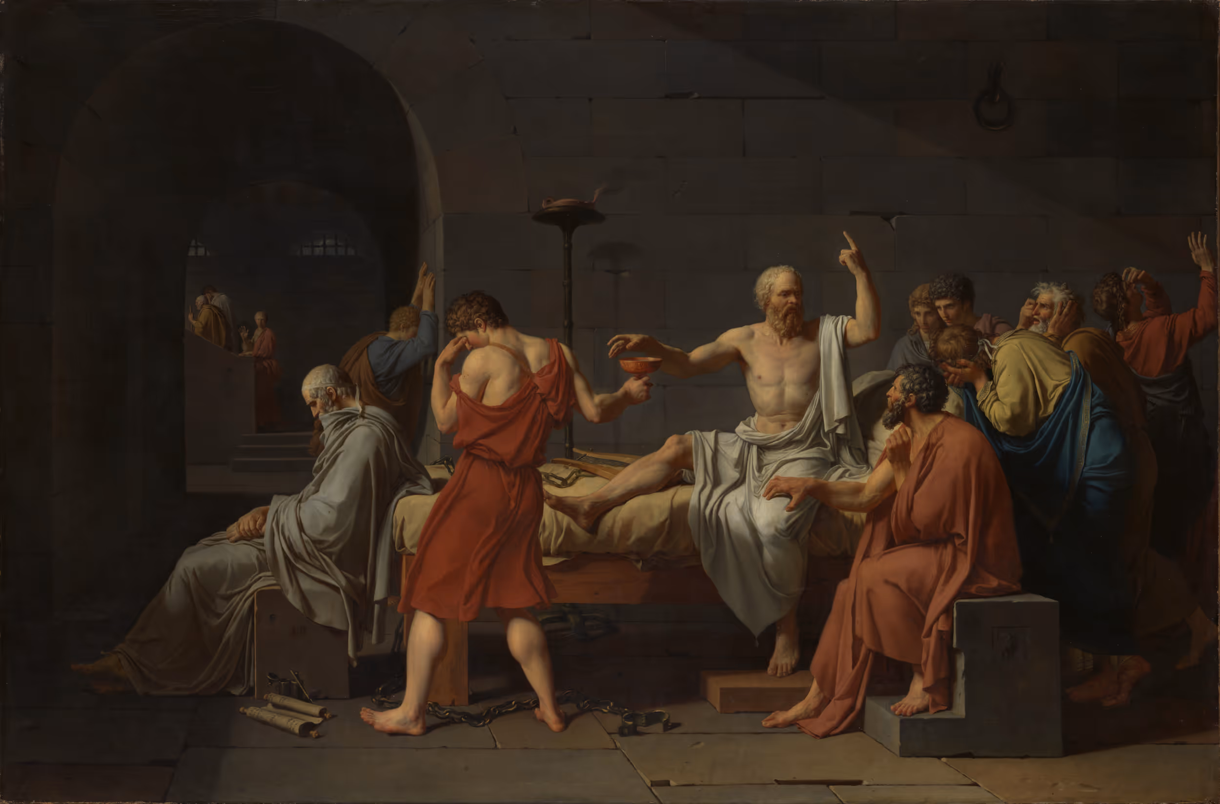 JACQUES LOUIS DAVID, 1787. OIL ON CANVAS.