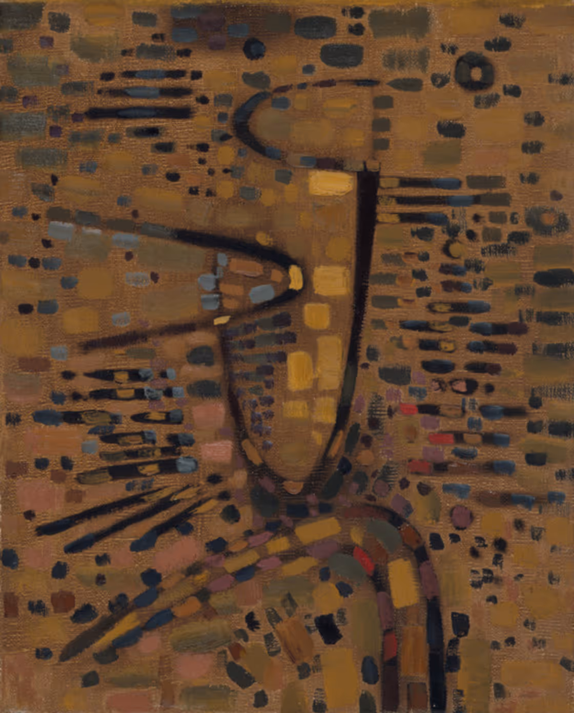 WOLFGANG PAALEN, 1946. OIL ON CANVAS.