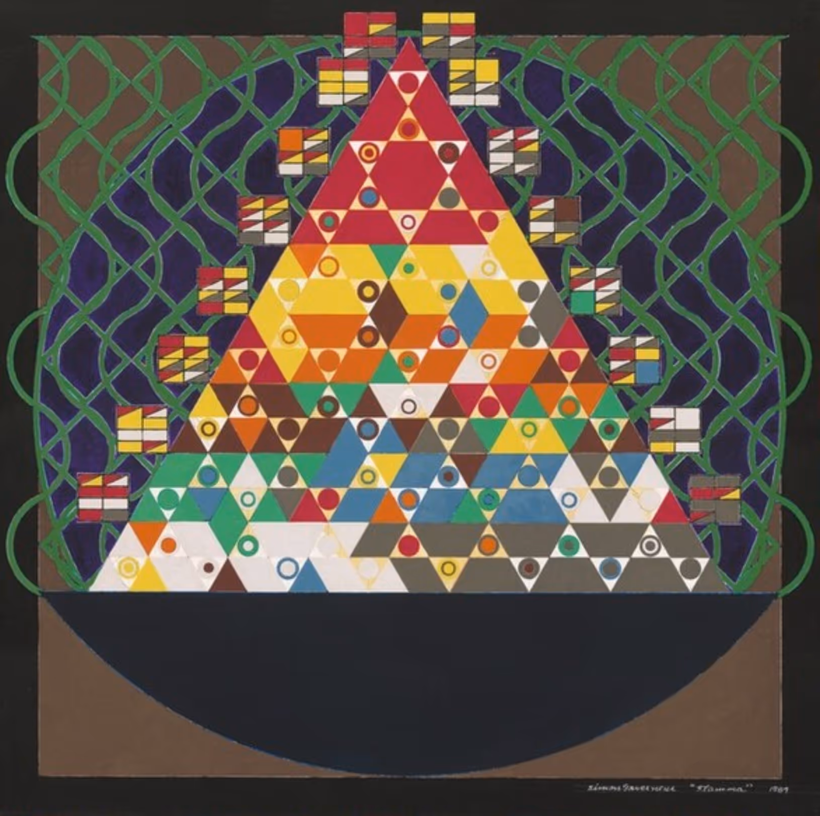 SIMON GOUVERNEUR, 1989. TEMPERA ON CANVAS.