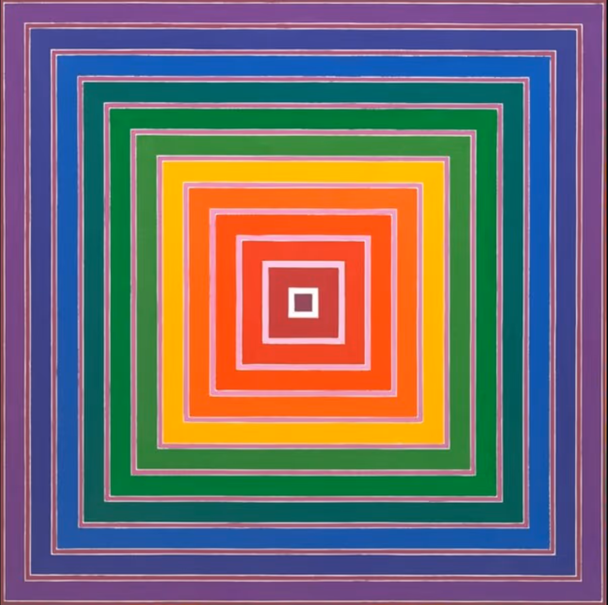 FRANK STELLA, 1978. ACRYLIC ON CANVAS.