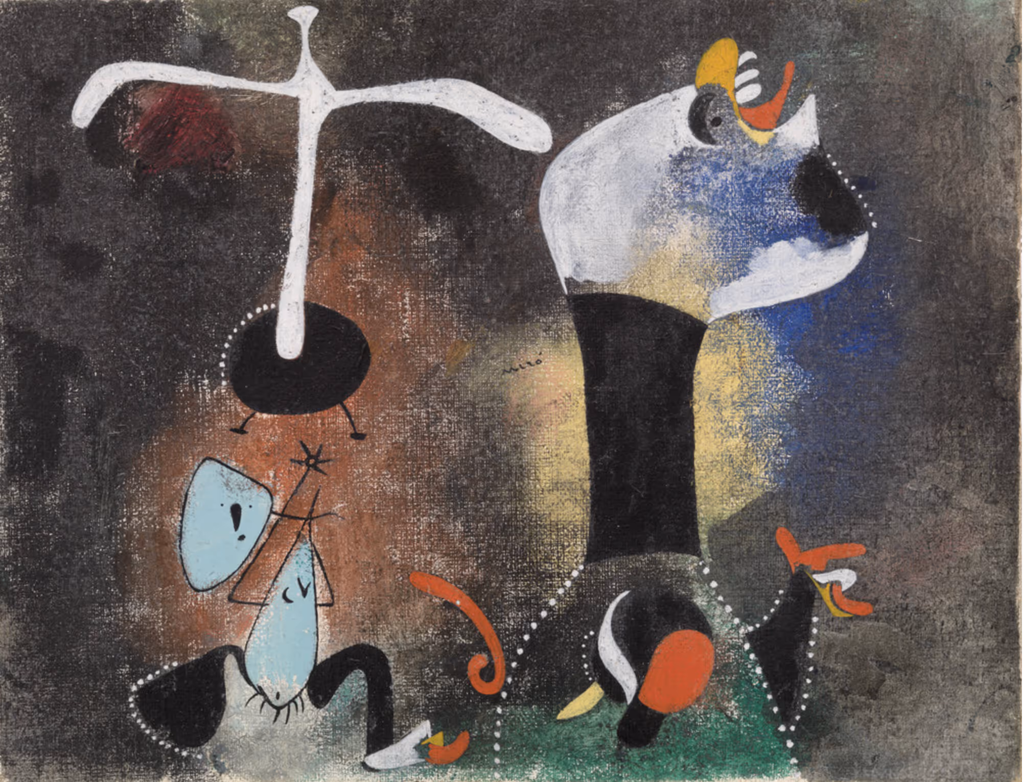 JOAN MIRÓ, 1938. OIL ON CANVAS.