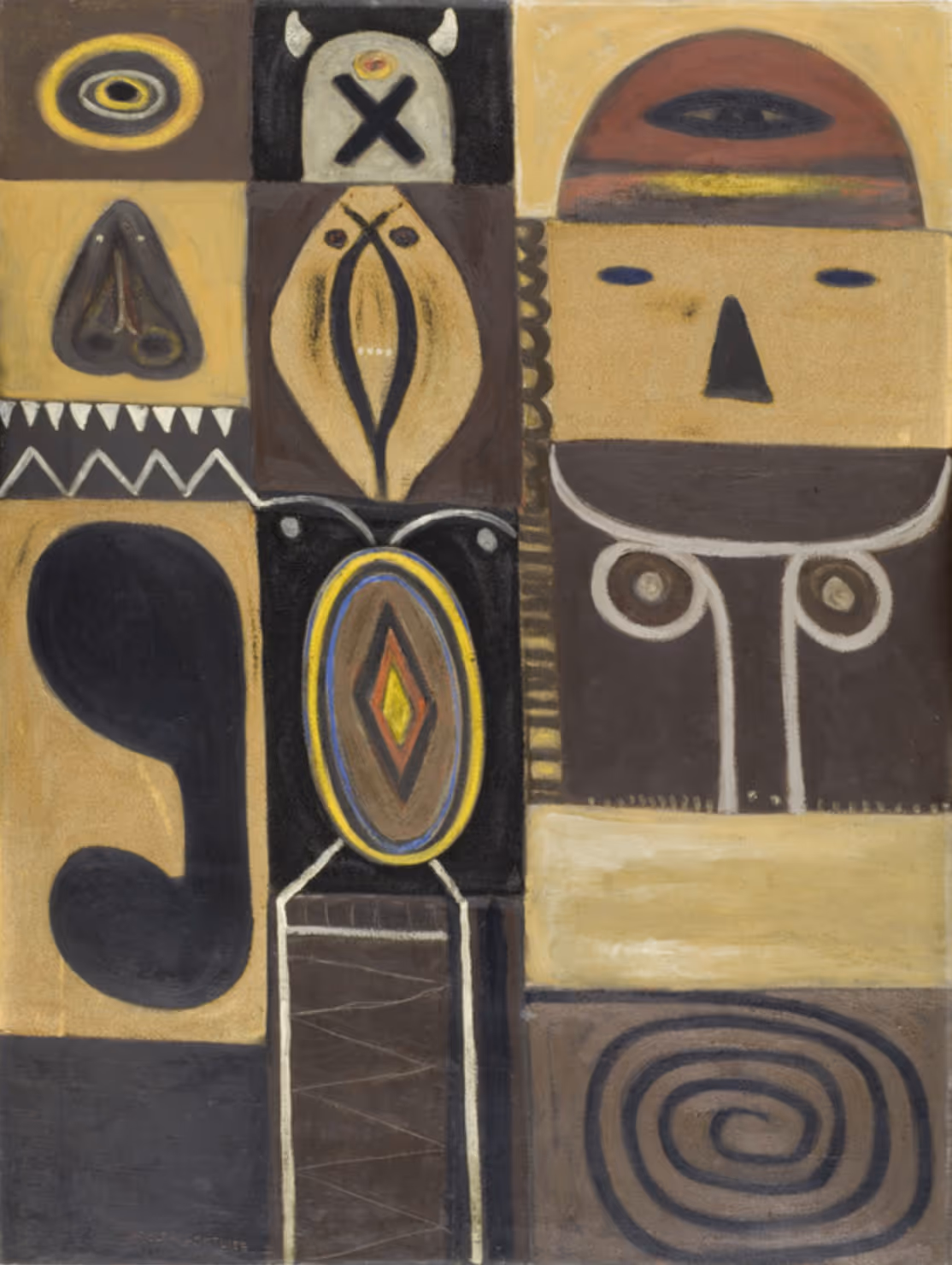 ADOLPH GOTTLIEB, 1947. OIL ON CANVAS.
