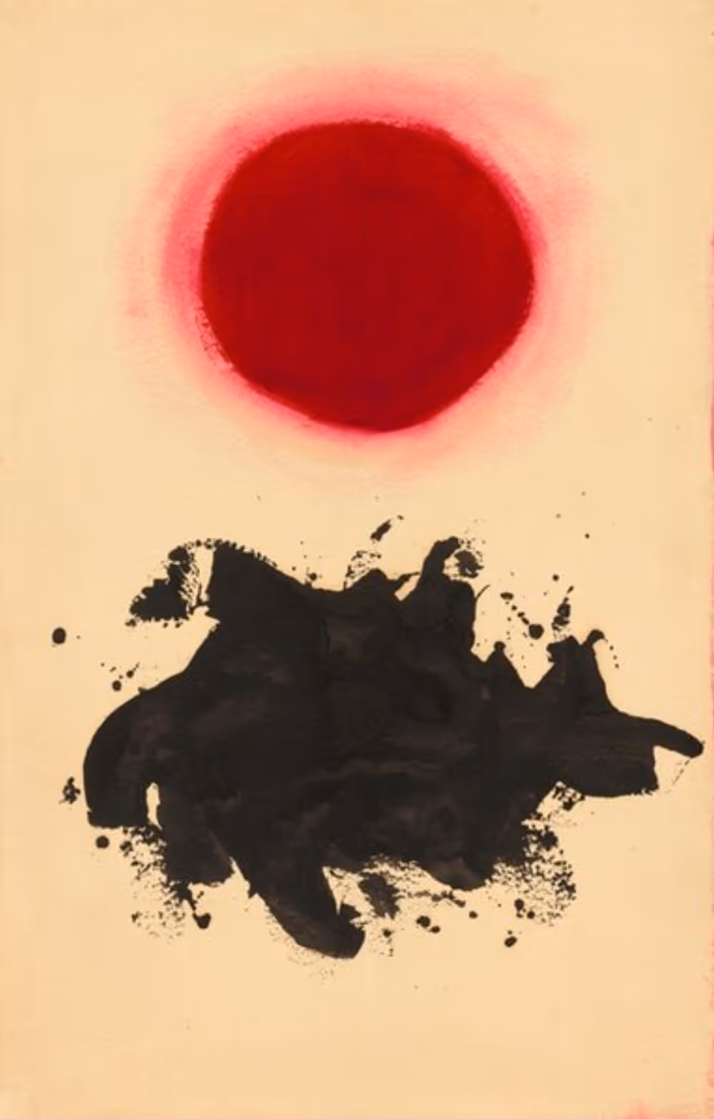 ADOLPH GOTTLIEB, 1961. OIL ON PAPER.