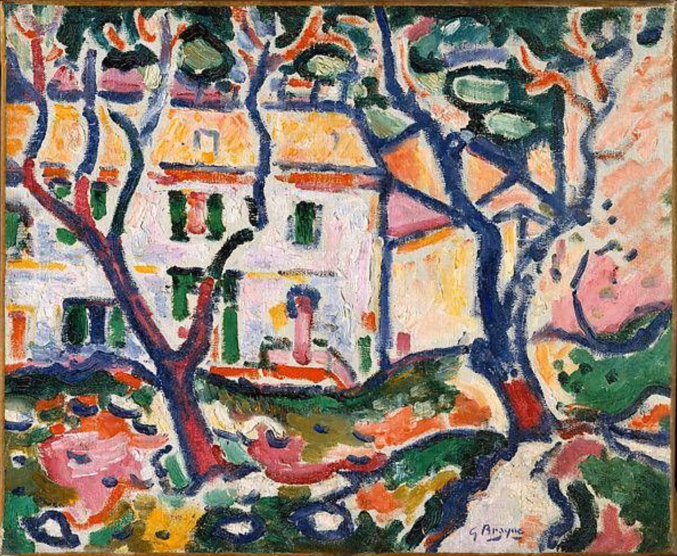 GEORGES BRAQUE, 1906-7. OIL ON CANVAS.