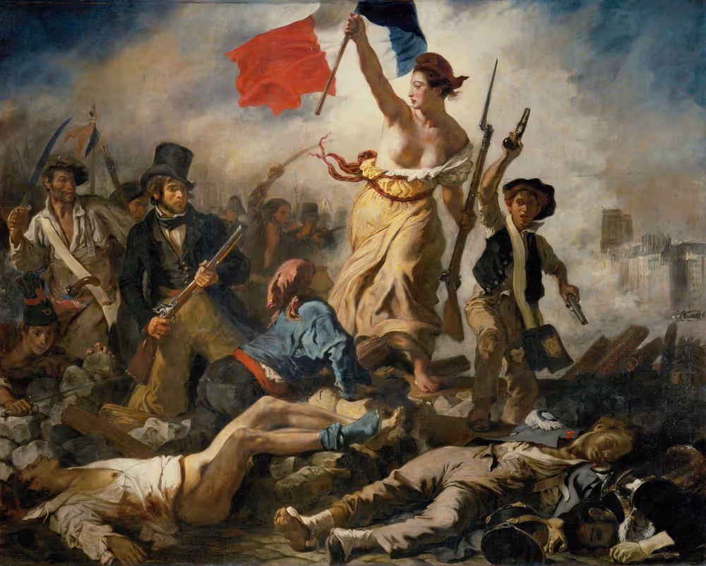 EUGÈNE DELACROIX, 1830. OIL ON CANVAS