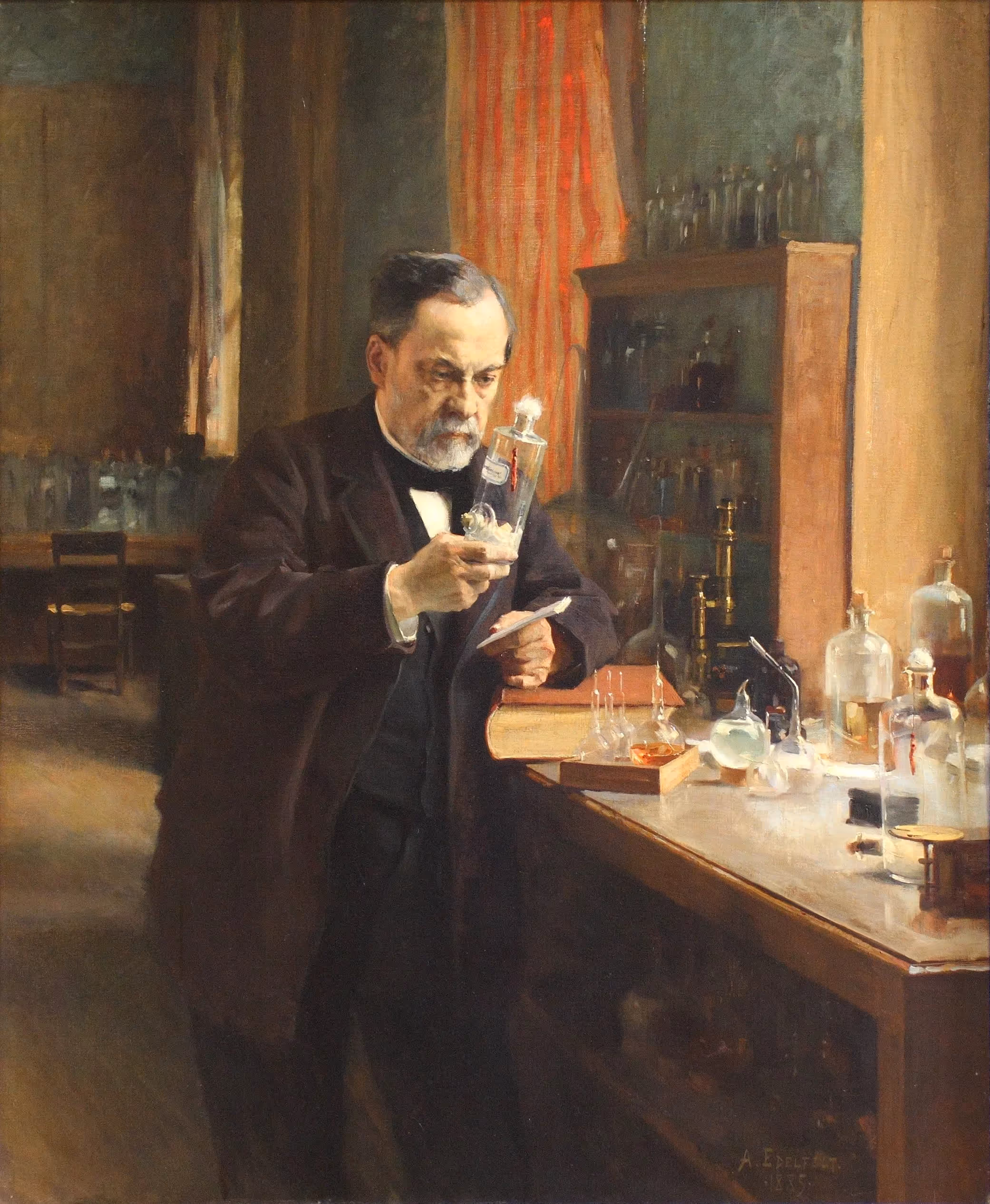 ALBERT EDELFT, 1885. OIL ON CANVAS.