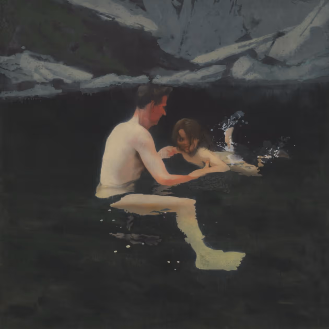 MICHAEL ANDREWS, 1979. ACRYLIC PAINT ON CANVAS