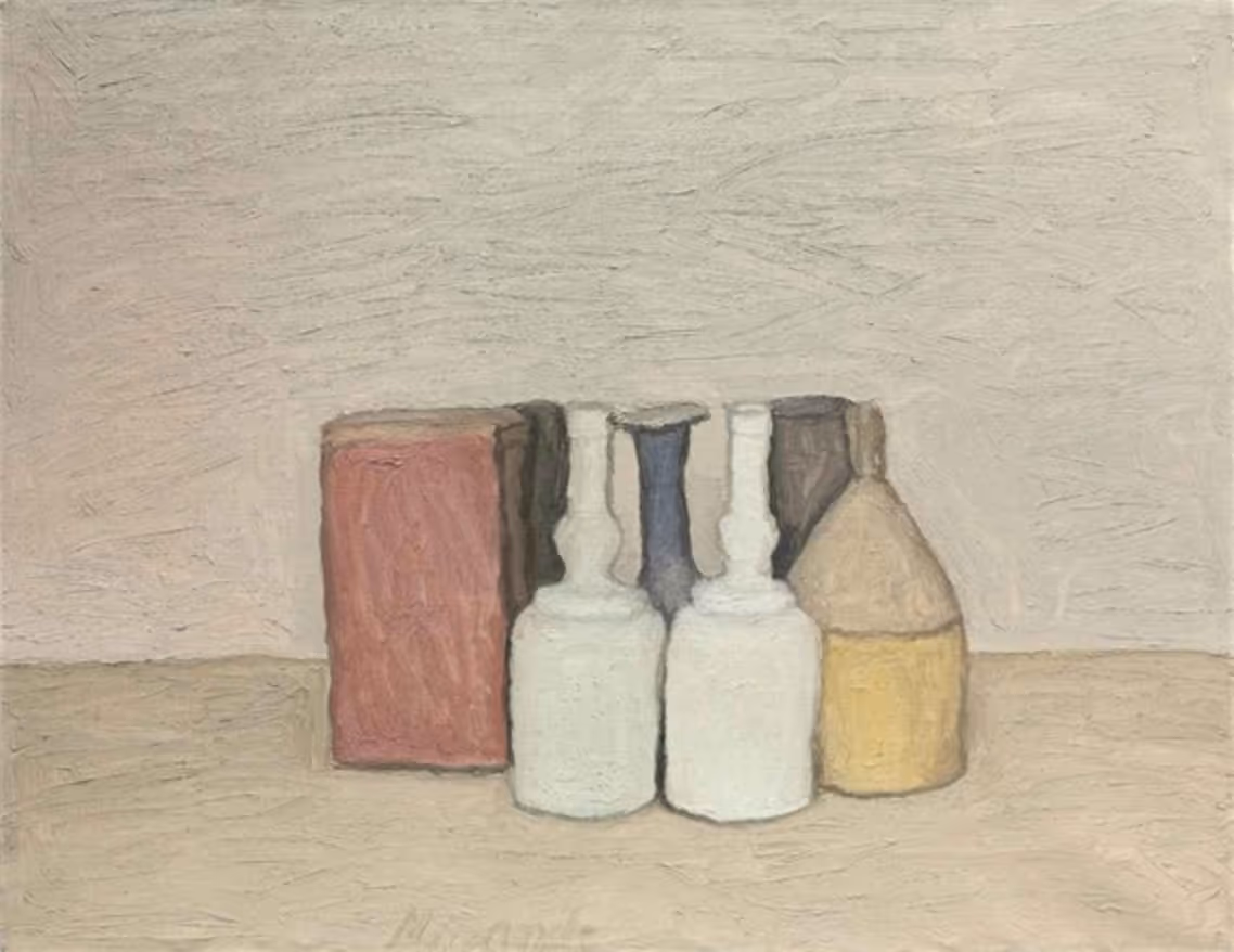 GIORGIO MORANDI, 1953. OIL ON CANVAS