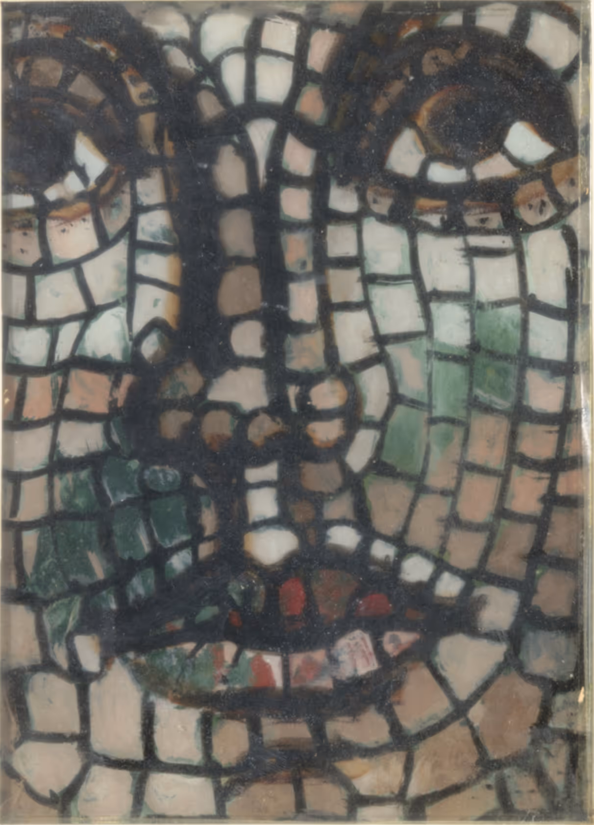 HENRY DE WAROQUIER, 1937. OIL UNDER GLASS.