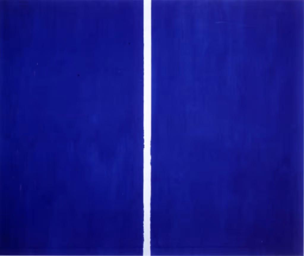 BARNETT NEWMAN, 1953. OIL ON CANVAS.