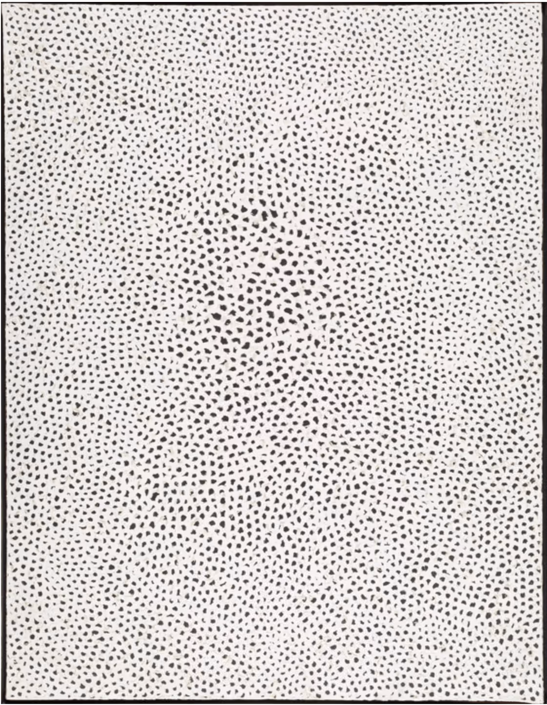 YAYOI KUSAMA, 1960. OIL ON CANVAS.