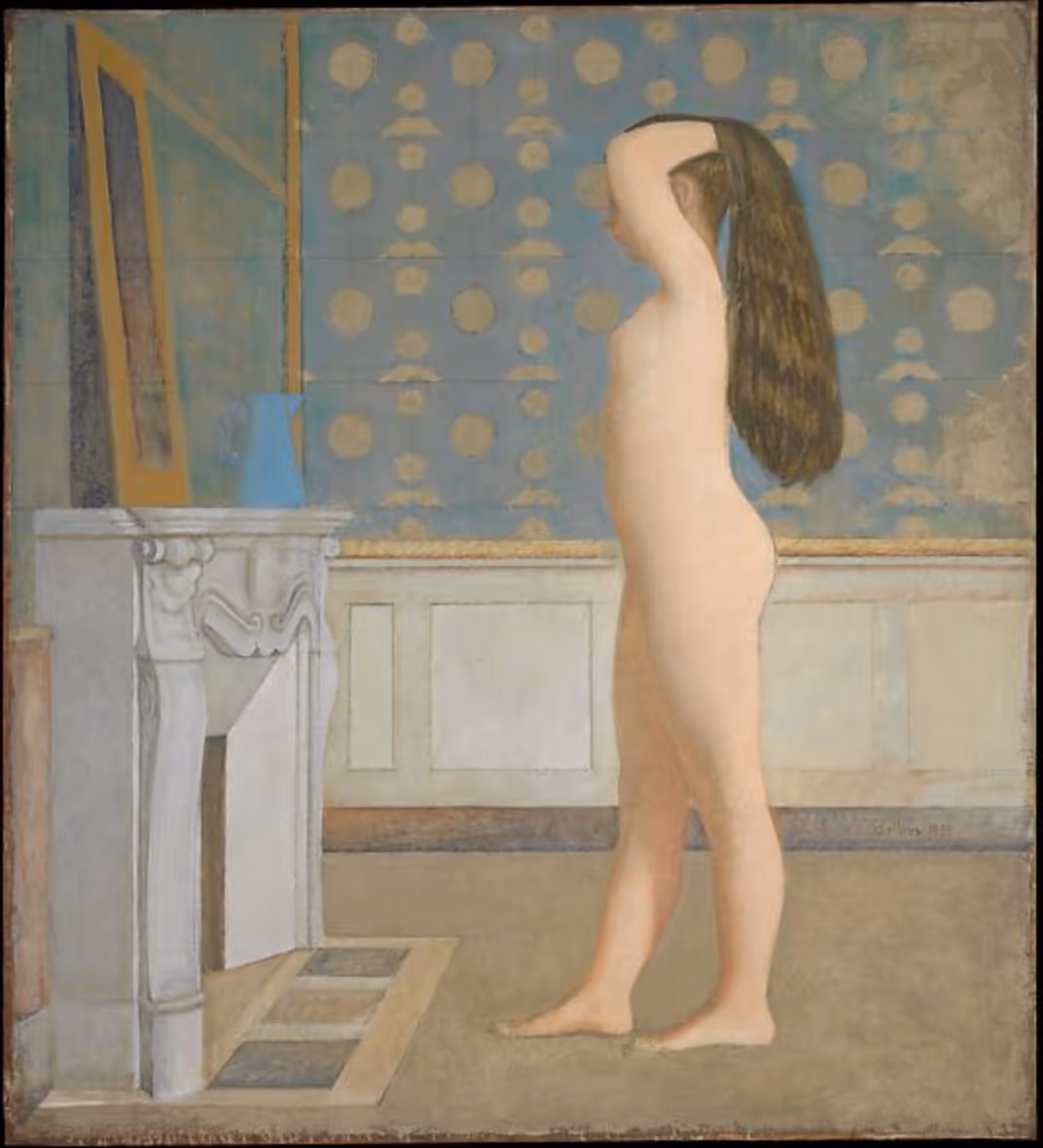 BALTHUS, 1955. OIL ON CANVAS.