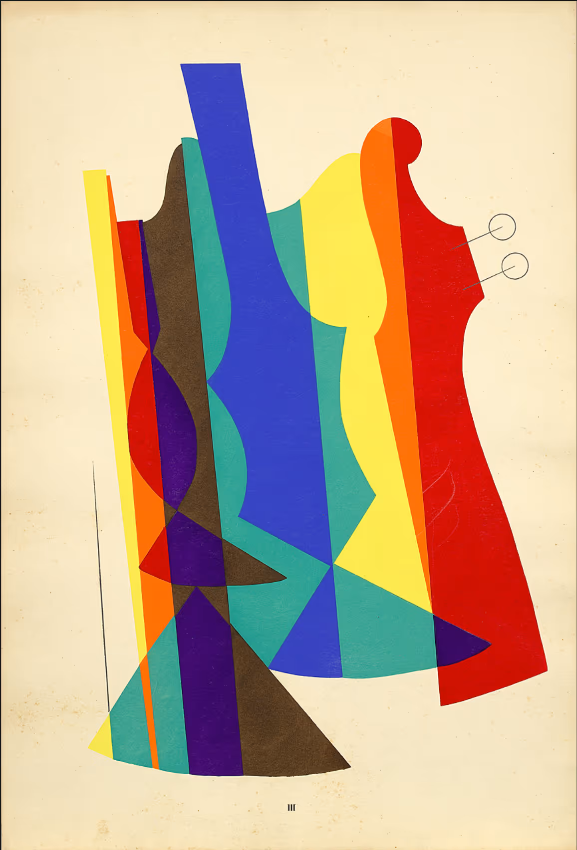 MAN RAY, c.1916. POCHOIR PRINT WITH INK ON PAPER.