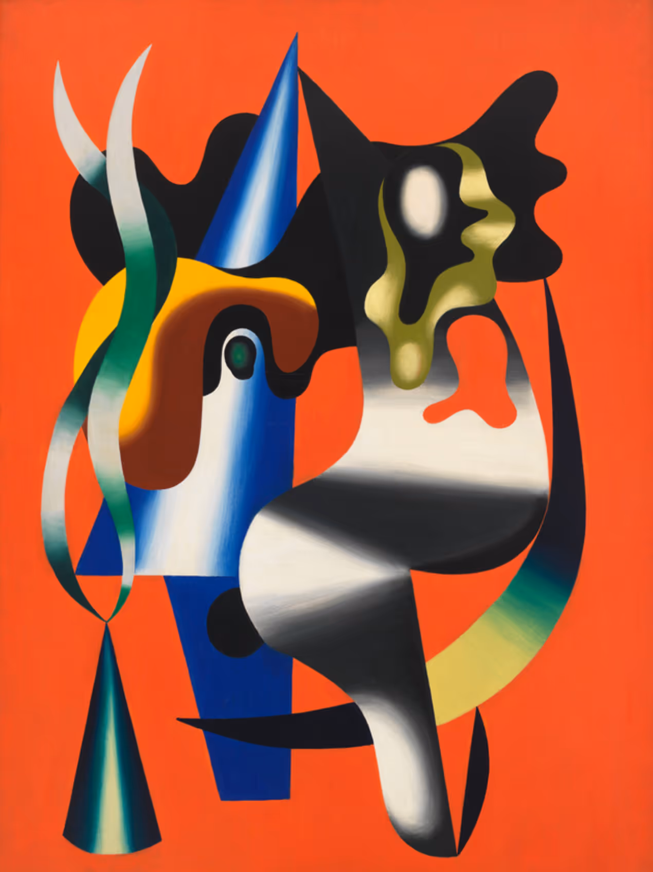 CHARLES BIEDERMAN, 1936. OIL ON LINEN.