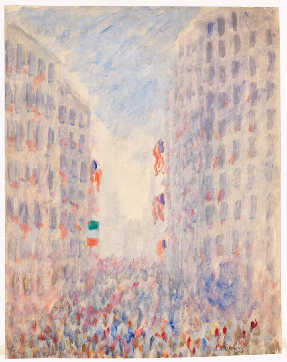 ABRAHAM WALKOWITZ, 1910. OIL ON PAPER.