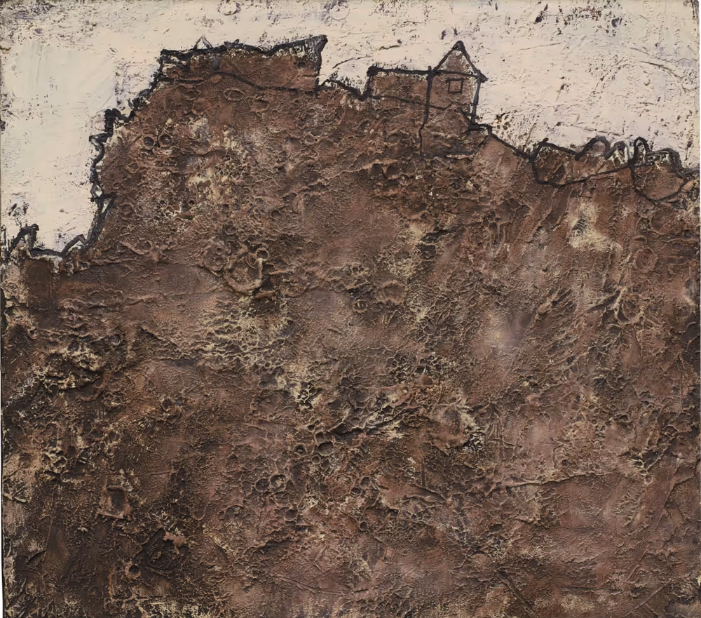 JEAN DUBUFFET, 1952. OIL ON MASONITE